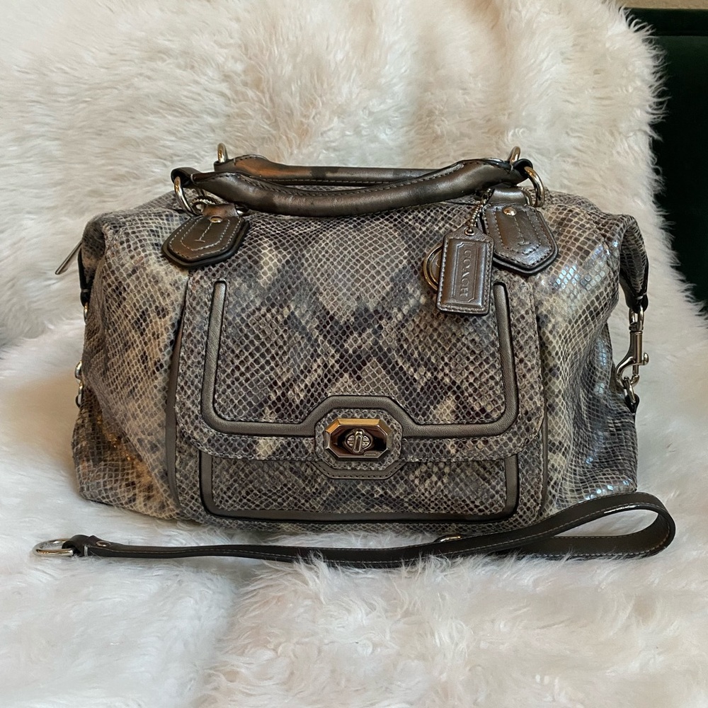 COACH CAMPBELL EXOTIC LEATHER LARGE SATCHEL F26041